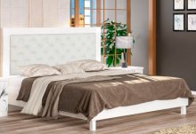 Ева Кровать160 с мягким быльцем + ортопедический вклад под матрас (белый) Ева Кровать160 с мягким быльцем + ортопедический вклад под матрас (белый)