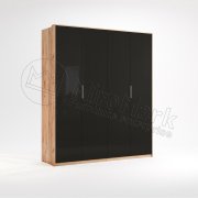 Луна Шкаф 4Д без зеркала | Дуб крафт - Мат Лава Луна Шкаф 4Д без зеркала | Дуб крафт - Мат Лава