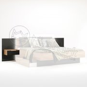 Луна Тумбы прикроватные приставные 2 шт | Дуб крафт - Мат Лава