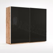 Луна Шкаф купе 2,5 м (Мат) | Дуб крафт - Мат Лава