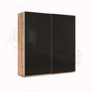 Луна Шкаф купе 2,0 м (Мат) | Дуб крафт - Мат Лава