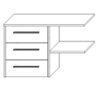 Милана Блок шухляд для шкафа 1800 Милана Блок шухляд для шкафа 1800