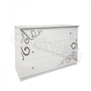 Богема Комод 3шх | Глянец белый Богема Комод 3шх | Глянец белый