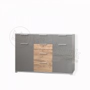 Линц Комод 2дв 6шх | Серый шифер - Дуб Вотан Линц Комод 2дв 6шх | Серый шифер - Дуб Вотан