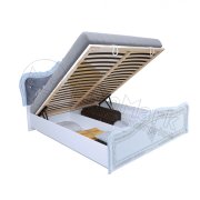 Луиза Кровать 1,6х2,0 Люкс с подъемным механизмом | Глянец белый Луиза Кровать 1,6х2,0 Люкс с подъемным механизмом | Глянец белый