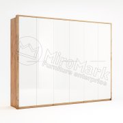 Ники Шкаф 6Д без зеркала (Глянец) | Дуб Крафт - Глянец Белый Ники Шкаф 6Д без зеркала (Глянец) | Дуб Крафт - Глянец Белый