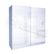 Прованс Шкаф купе 2,5 м | Глянец белый