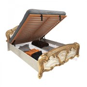 Реджина Кровать 1,6х2,0 с подъемным механизмом | Радика Беж - Золото Реджина Кровать 1,6х2,0 с подъемным механизмом | Радика Беж - Золото