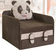 Диван детский Юниор Панда (мика коричневый) Диван детский Юниор Панда (мика коричневый)