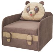 Диван детский Юниор Панда (дота коричневый/бежевый) Диван детский Юниор Панда (дота коричневый/бежевый)