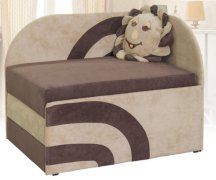 Диван детский Дюк (дота коричневый) Диван детский Дюк (дота коричневый)