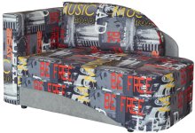 Диван детский Юниор Капелька (мюзик серый) Диван детский Юниор Капелька (мюзик серый)