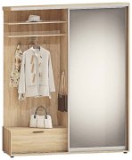 Прихожая-купе с зеркалом и дверкой 140/45 Прихожая-купе с зеркалом и дверкой 140/45