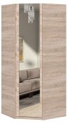 Шкаф угловой с зеркалом "Брайт" 850х850х2000 h Мастер Форм . Дуб сонома Шкаф угловой с зеркалом "Брайт" 850х850х2000 h Мастер Форм . Дуб сонома