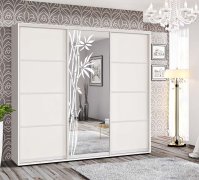 Шкаф-купе 2ДСП с 4-х частей-зеркало 220/60 Макси Шкаф-купе 2ДСП с 4-х частей-зеркало 220/60 Макси
