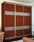 Шафа-купе: 3 ДСП комбі/сатин (262х240х60)