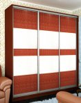 Шафа-купе: 3 Ротанг комбі/ротанг (222х220х60)