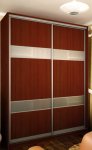 Шкаф-купе: 2 ДСП комби/сатин w(180х240х60)