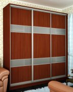 Шкаф-купе: 3 ДСП комби/сатин (262х220х60)