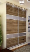 Шкаф-купе: 2ДСП зебрано комби/сатин (150х220х45/60) Шкаф-купе: 2ДСП зебрано комби/сатин (150х220х45/60)