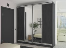 Шкаф-купе: 2 ДСП- 2 зеркала (240х240х45/60) Шкаф-купе: 2 ДСП- 2 зеркала (240х240х45/60)