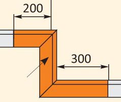 Карниз К-6 переход на пенал
