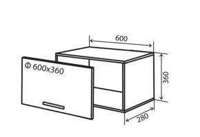 Навесной Шкаф №10 (600x360) Flat