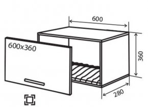 Навесной Шкаф №16 (600x360) окап сушка стандарт Альбина