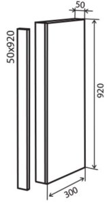 Пилястра №40 (50x920) люкс Альбина