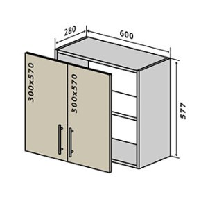 Навісна Шафа №53 (600x577) RioLine
