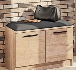 Тумба для обуви Еко 2Д.700.Р c мягким сиденьем