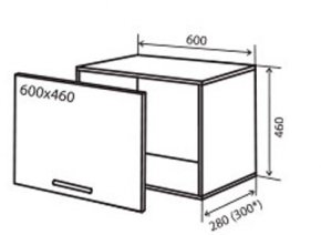 Навесной Шкаф №50 (600x460) окап Кредо