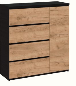 Комод "Брайт" 1000х376х950 h . Венге магія / Дуб крафт золотий Тілес. спрям. (правосторонній)