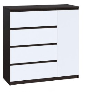 Комод "Брайт" 1000х376х950 h . Венге магія / білий (телескопічні напрямні) правосторонній