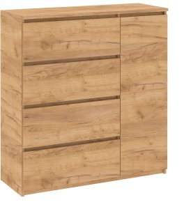 Комод "Брайт" 1000х376х950 h . Дуб крафт золотий (телескопічні напрямні) правосторонній