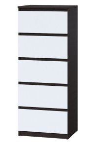 Комод "Брайт" 500х376х1170 h . Венге магия / белый (телескопические направляющие)