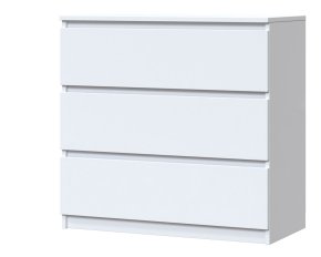 Комод "Брайт" 800х376х730 h . Білий (телескопічні напрямні)