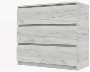 Комод "Брайт" 800х376х730 h . Дуб крафт білий (телескопічні напрямні)