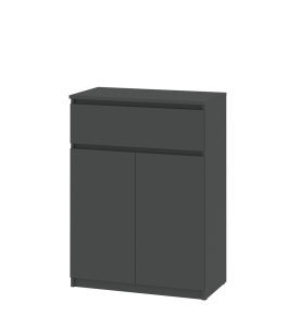 Тумба-комод "Брайт" 700х376х950 h . Антрацит (телескопические направляющие)