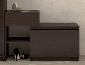 Тумба для взуття "Брайт" з ящиком 900х376х590 h . Венге магія (лівостороння)