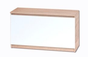 Тумба для взуття "Брайт" 900х376х511 h . Дуб сонома / Білий