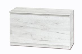 Тумба для обуви "Брайт" 900х376х511 h . Дуб крафт белый