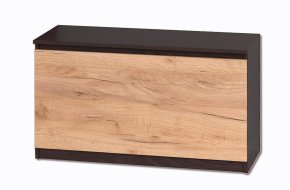 Тумба для обуви "Брайт" 900х376х511 h . Венге магия / Дуб крафт золотой