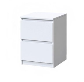 Тумба прикроватная "Брайт" с 2 ящиками 400х376х511 h . Белый