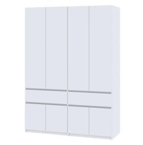 Шкаф "Брайт" 1600х520х2000 h . Белый (Телескопические направляющие)