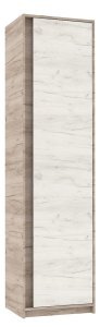 Шафа "Брайт" 520х376х2000 h . Дуб крафт сірий / Дуб крафт білий