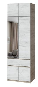 Шафа з антресоллю та дзеркалом "Брайт" 800х520х2400 h .