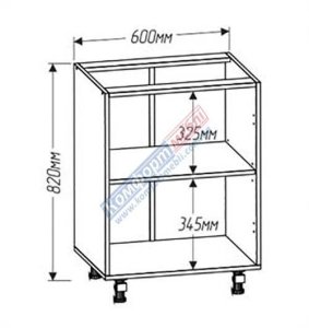 Нижня тумба Н60.82.1Р "Французький Престиж" 1