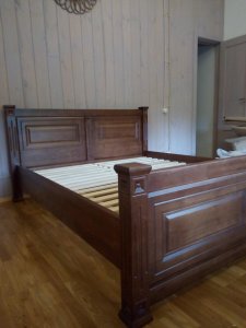 Кровать деревянная 160 Миллениум (дуб) + ортопедический вклад под матрас 1