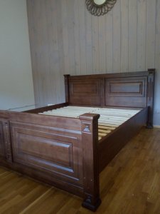 Кровать деревянная 160 Миллениум (дуб) + ортопедический вклад под матрас 3